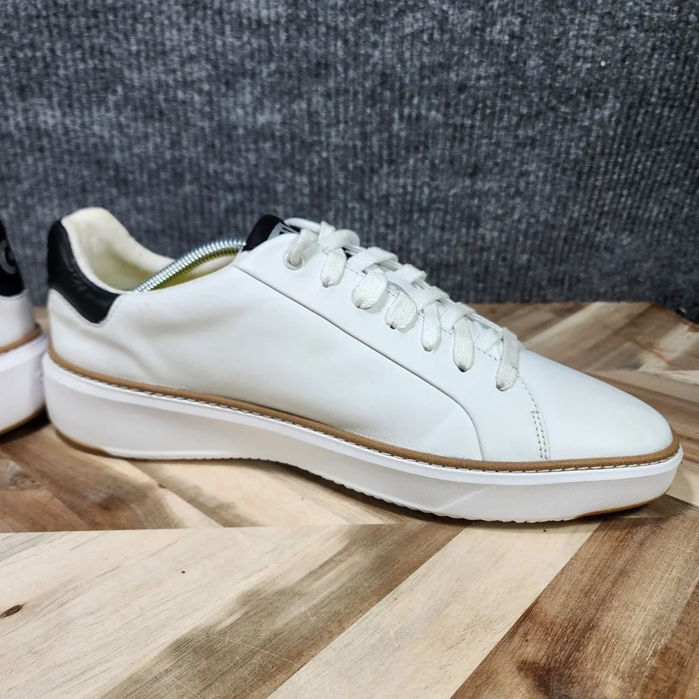 Cole Haan GrandPro Topspin Mens 11.5  WhiteLeather Sneakers Shoes C34226